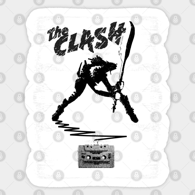 The Clash Grunge Style Sticker by kazetzamandoeloe